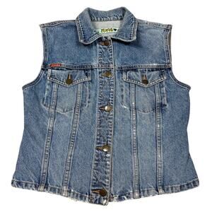 Vintage Y2K Mudd Jeans Womens Size M Denim Vest